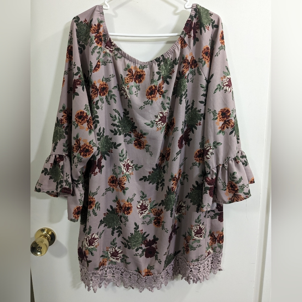 MPH Collection floral blouse - Picture 4 of 7